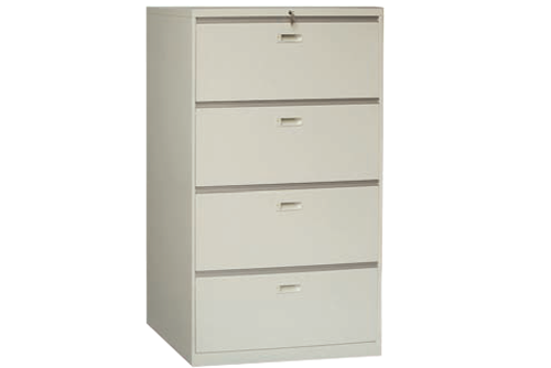 4 LAYER LATERAL CABINET ( FLUSH HANDLE)